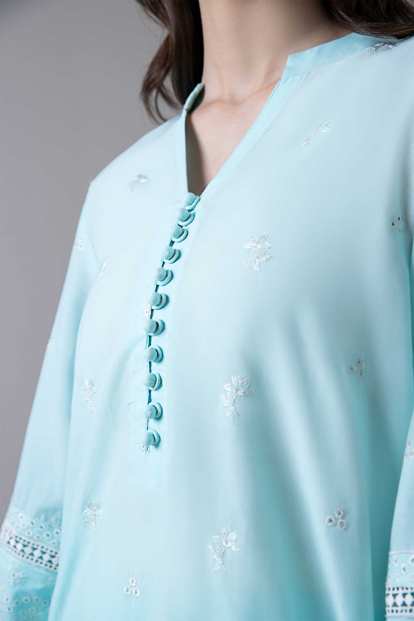 EMBROIDERED LAWN KURTA | MB-EF24-52