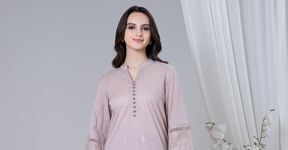 EMBROIDERED LAWN KURTA | MB-EF24-52