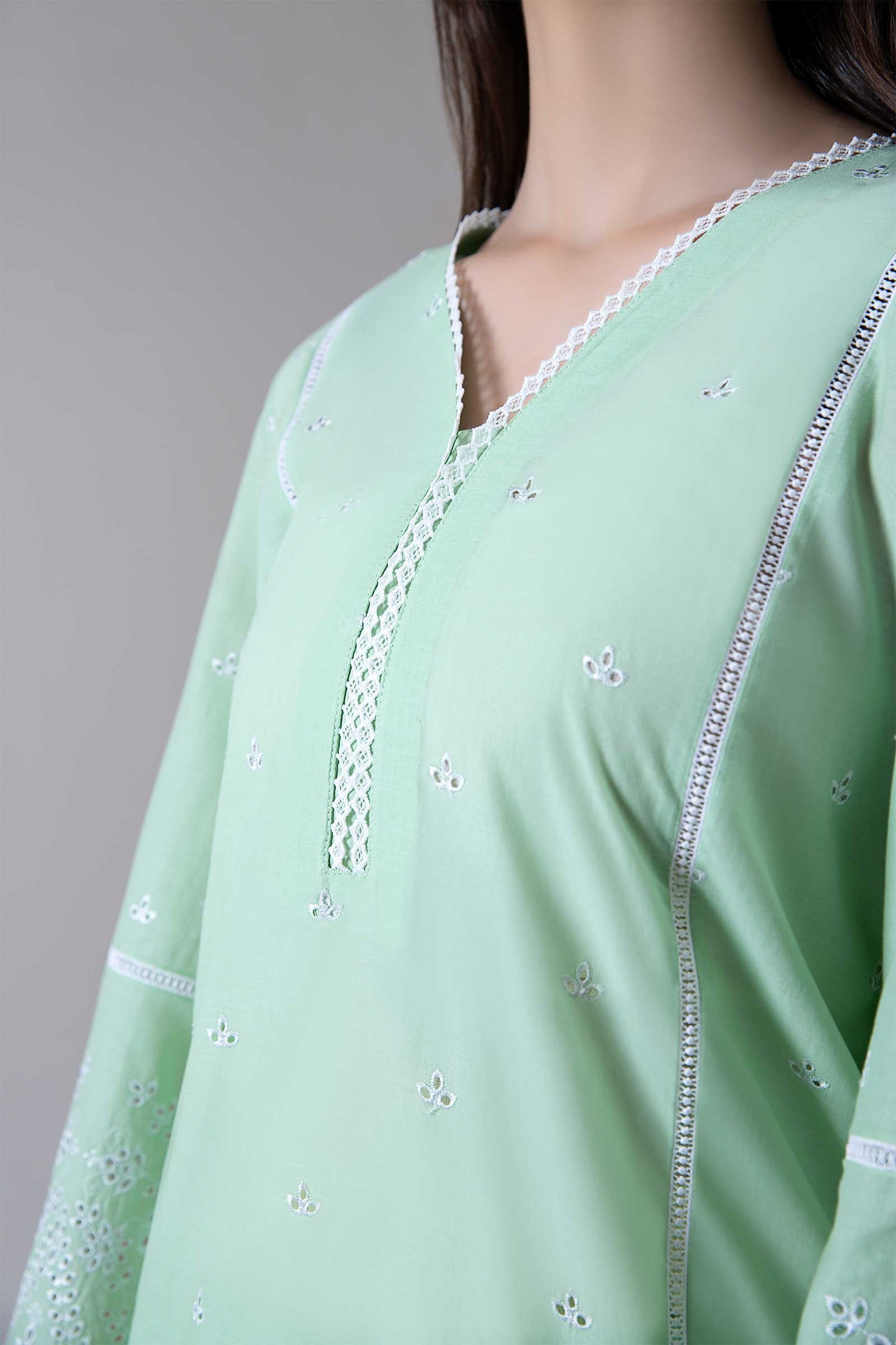 EMBROIDERED LAWN KURTA | MB-EF24-73