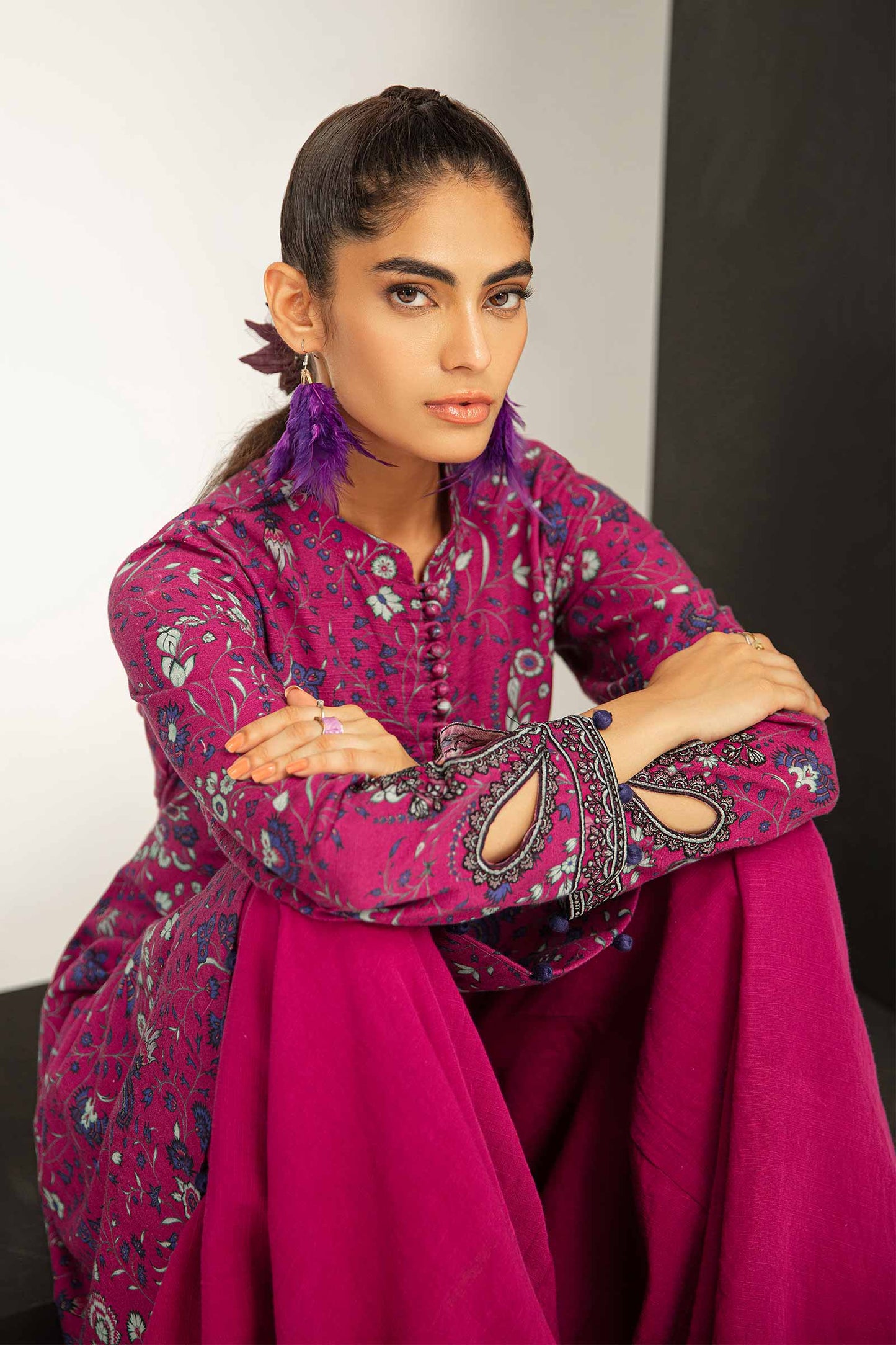 3 Piece - Khaddar Suit | MB-US23-209-A