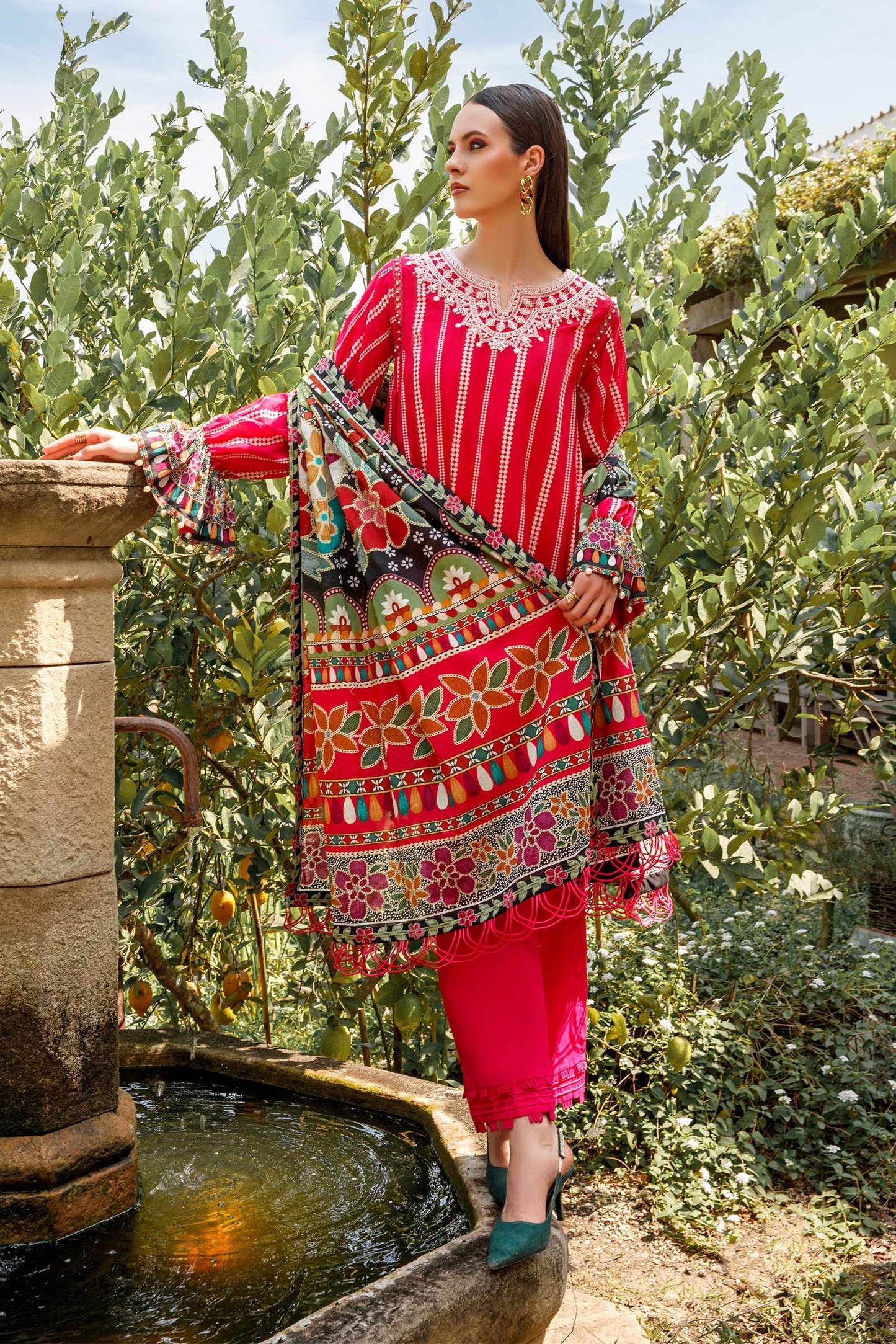 3 Piece - Lawn Suit | MB-US23-112-B