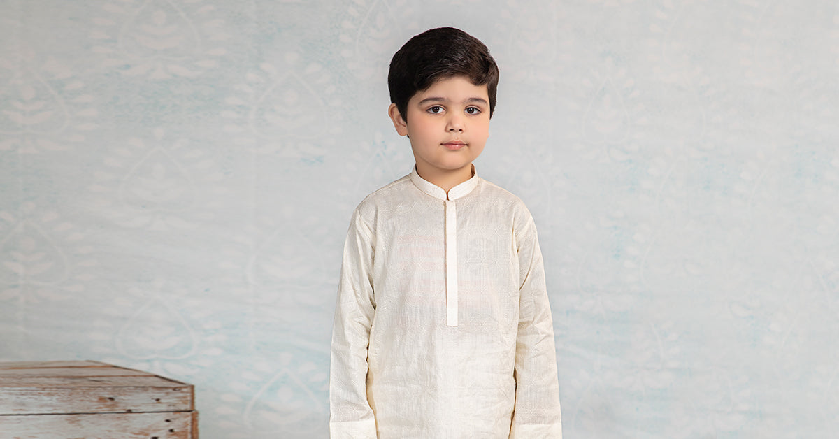 Embroidered Cotton Kurta | MKB-SS24-03