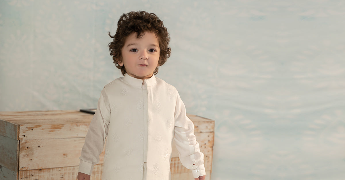 Embroidered Dobby Suit | MKB-SS24-12