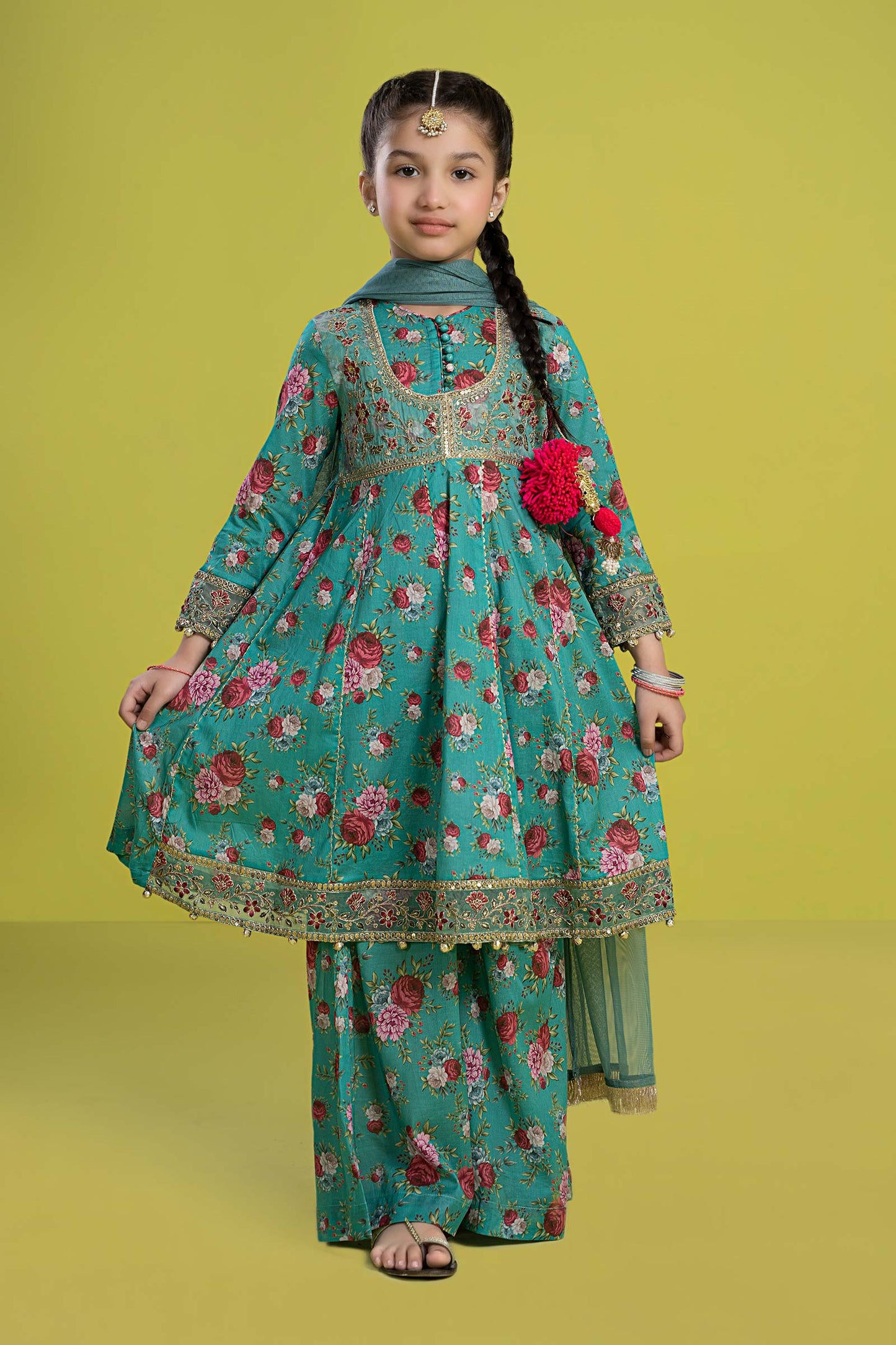 3 PIECE EMBROIDERED LAWN SUIT | MKD-EF24-32