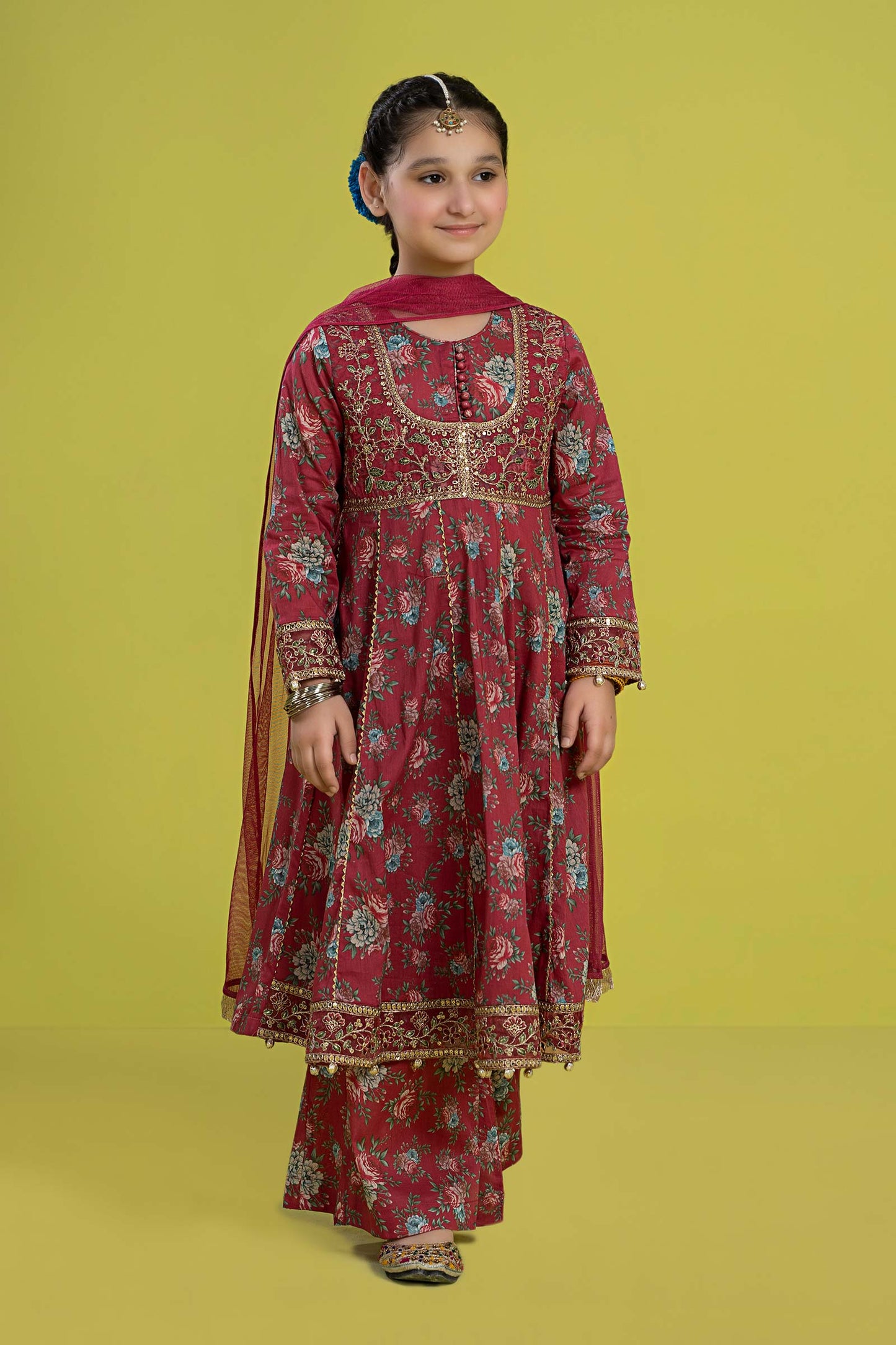 3 PIECE EMBROIDERED LAWN SUIT | MKD-EF24-32