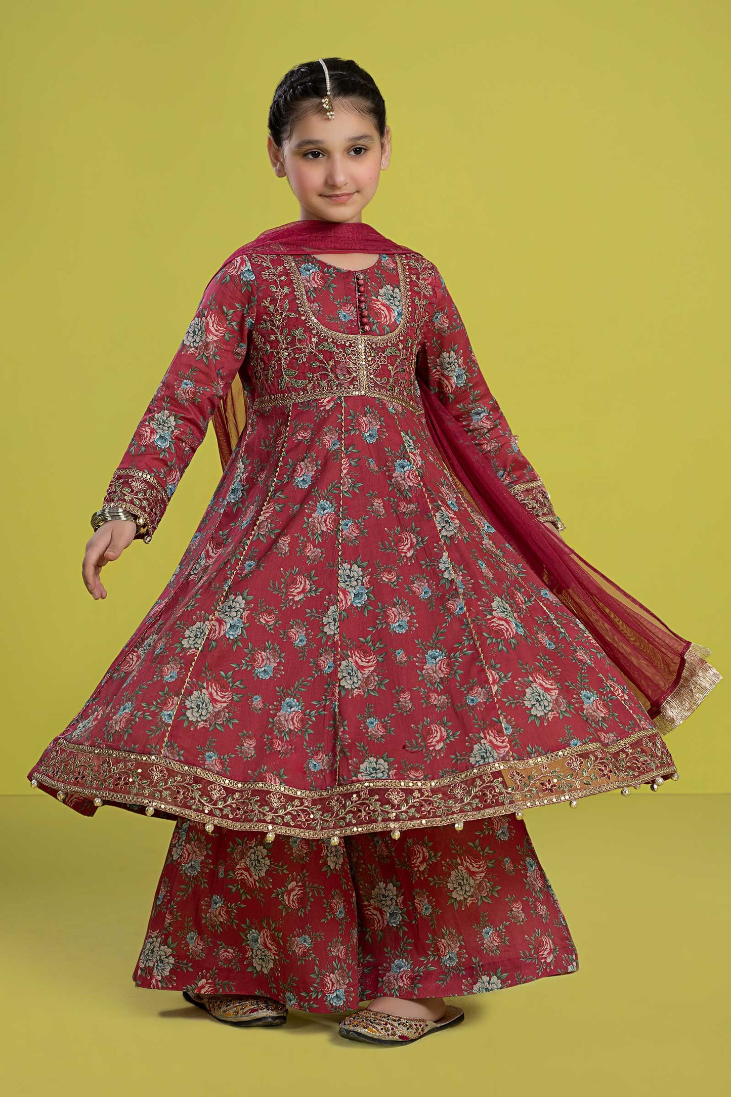 3 PIECE EMBROIDERED LAWN SUIT | MKD-EF24-32