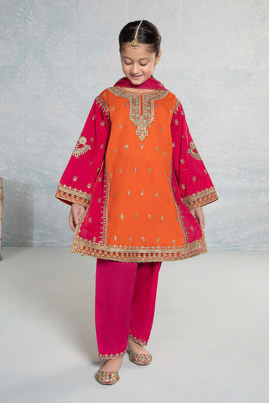 3 PIECE EMBROIDERED LAWN SUIT | MKD-EF24-08