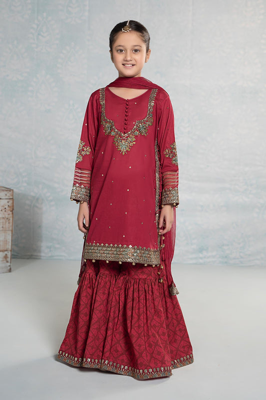 3 PIECE EMBROIDERED LAWN SUIT | MKD-EF24-17