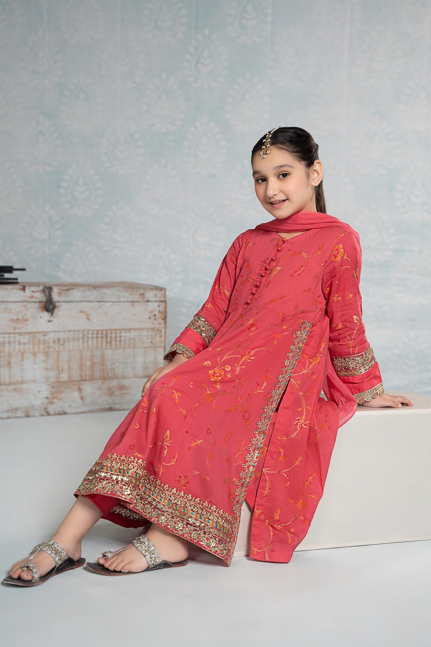 3 PIECE EMBROIDERED JACQUARD BROSHIASUIT | MKD-EF24-23