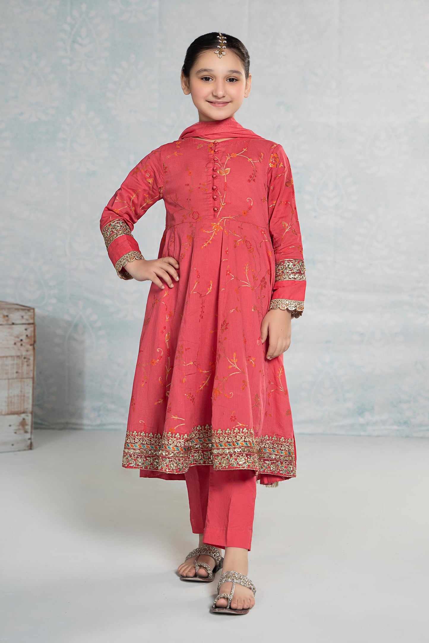 3 PIECE EMBROIDERED JACQUARD BROSHIASUIT | MKD-EF24-23