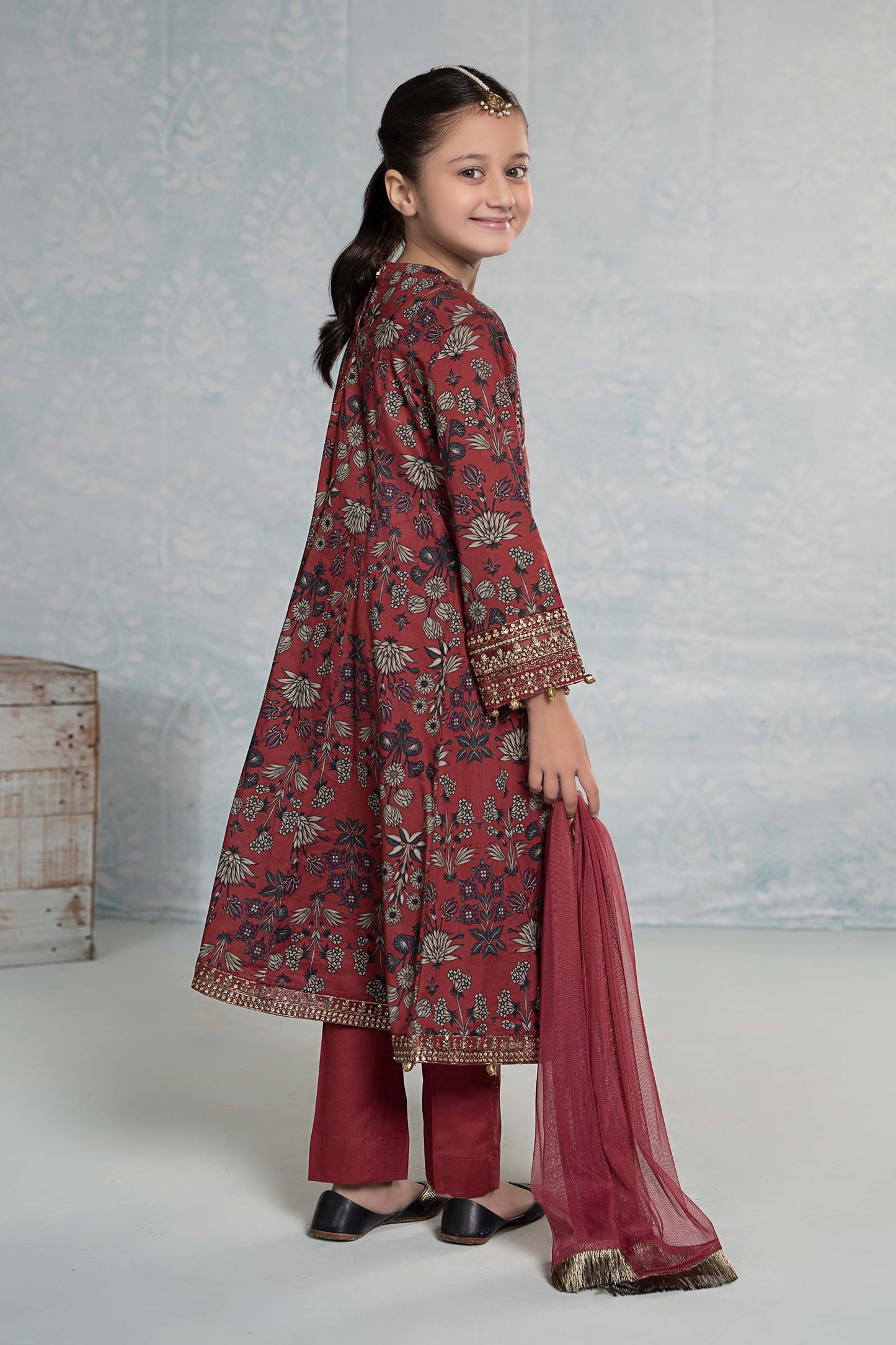 3 PIECE EMBROIDERED LAWN SUIT | MKD-EF24-26