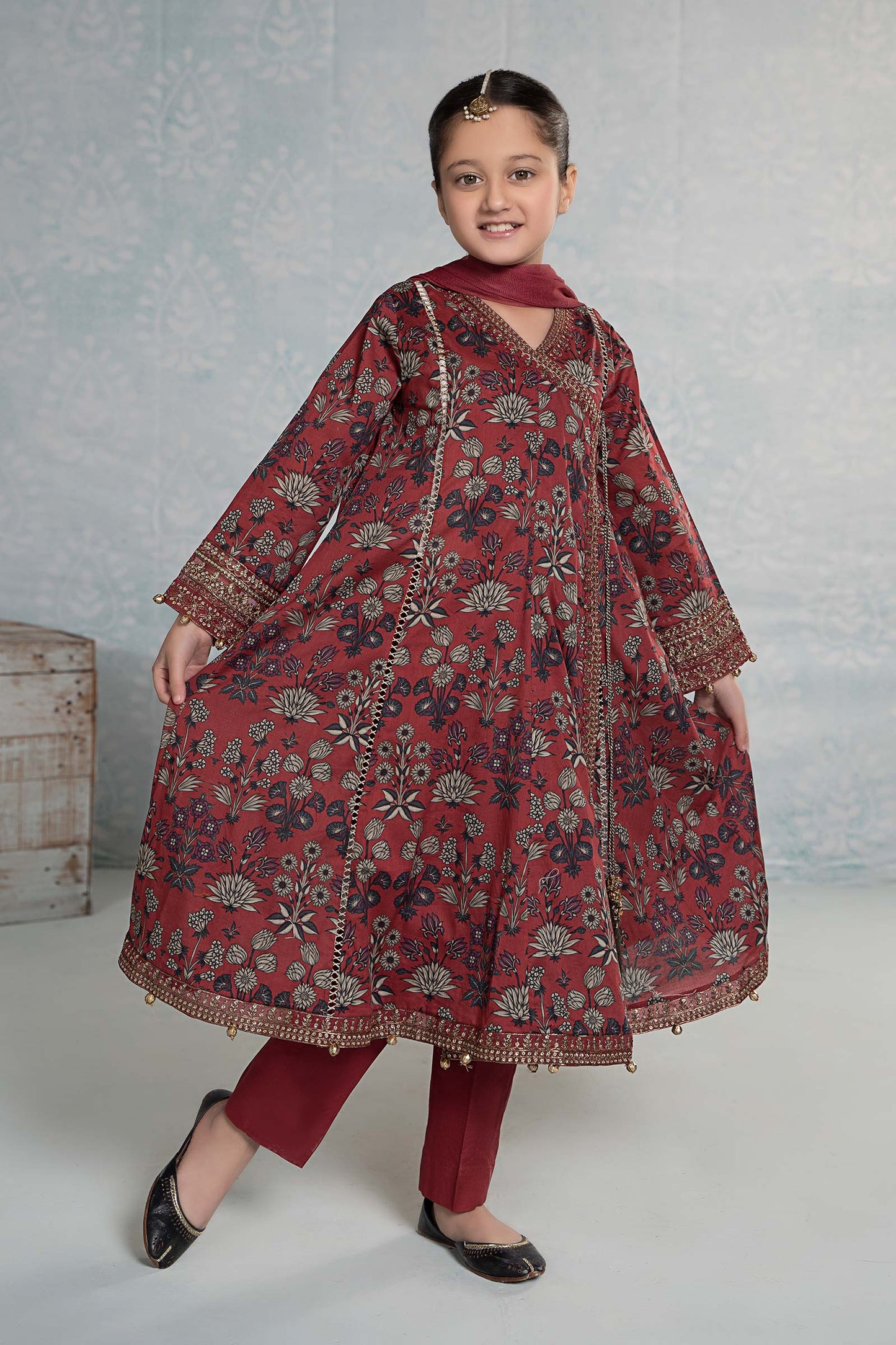 3 PIECE EMBROIDERED LAWN SUIT | MKD-EF24-26