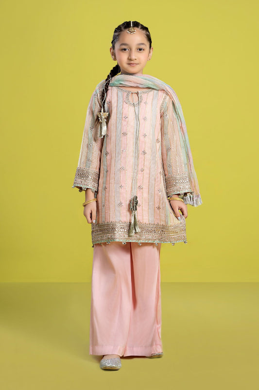 3 PIECE EMBROIDERED YARN DYED SUIT | MKS-EF24-32