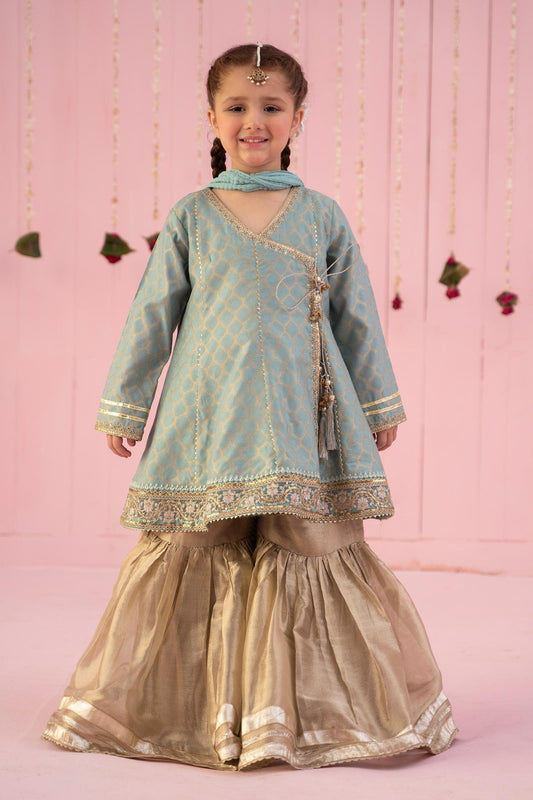 3 PIECE EMBROIDERED JACQUARD SUIT | MKS-EF24-13