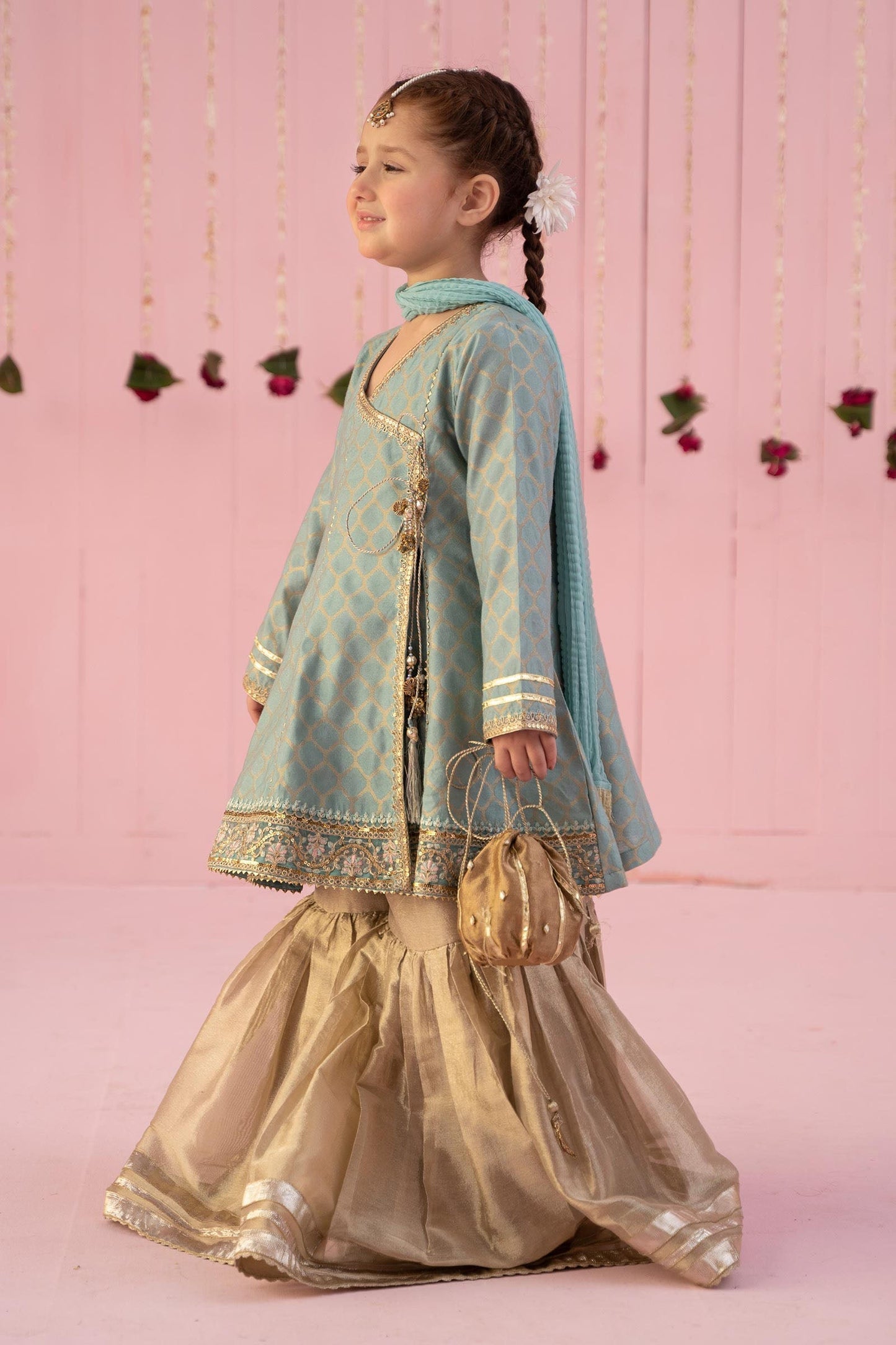 3 PIECE EMBROIDERED JACQUARD SUIT | MKS-EF24-13