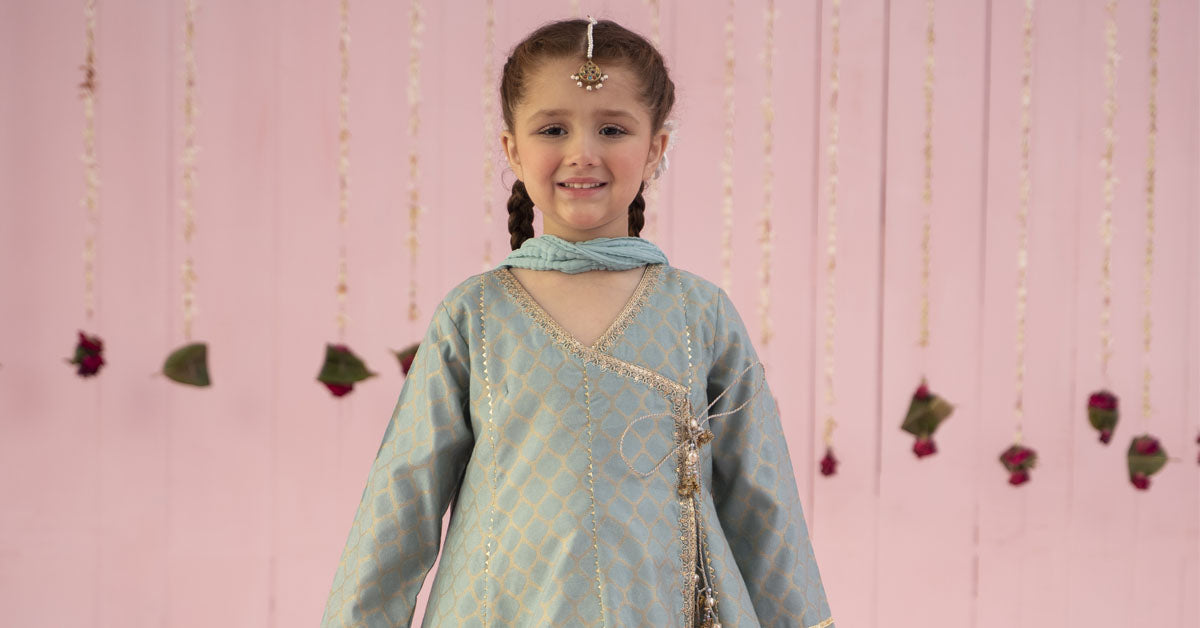 3 PIECE EMBROIDERED JACQUARD SUIT | MKS-EF24-13