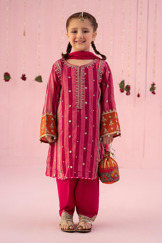 3 PIECE EMBROIDERED YARN DYED SUIT | MKD-EF24-03