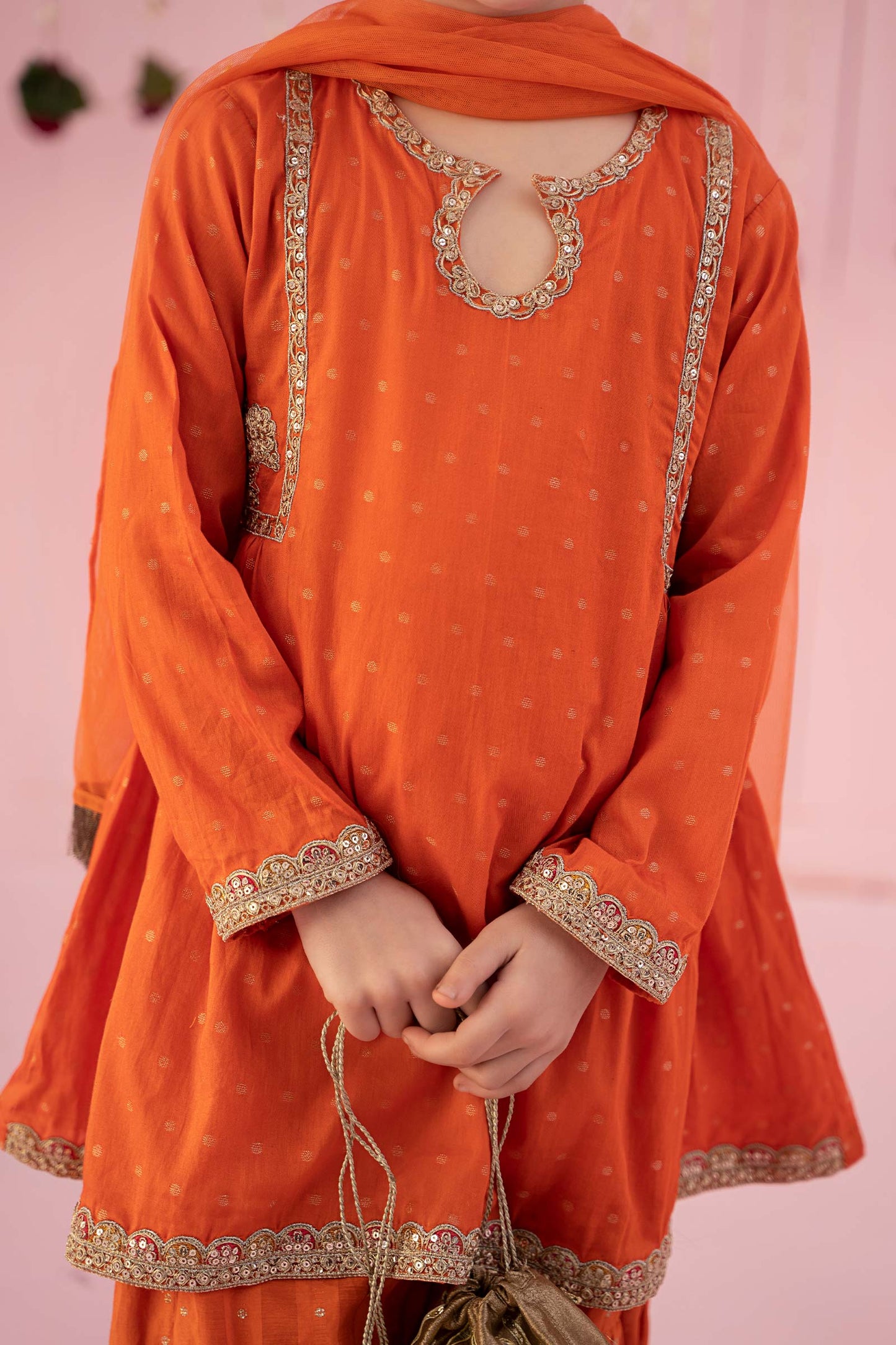 3 PIECE EMBROIDERED JACQUARD BROSHIA SUIT | MKD-EF24-16