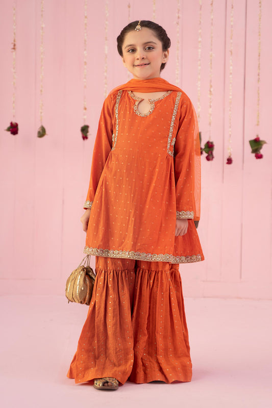 3 PIECE EMBROIDERED JACQUARD BROSHIA SUIT | MKD-EF24-16