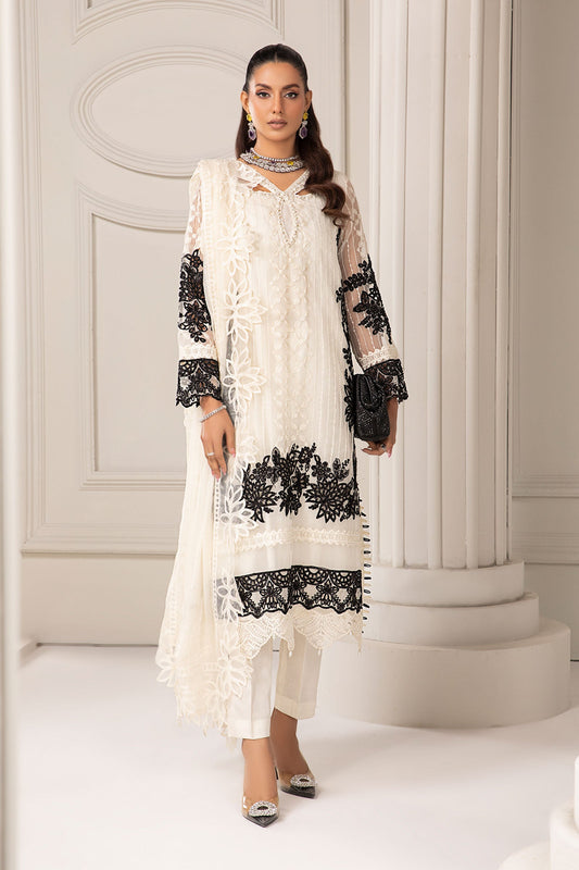 3 PIECE EMBROIDERED ORGANZA SUIT | SF-EF24-17