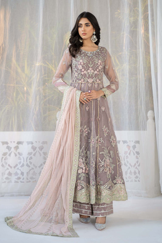 3 PIECE EMBROIDERED ORGANZA SUIT | SF-EF24-61