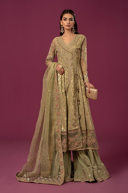 3 PIECE EMBROIDERED COTTON LUREX JACQUARD SUIT | SF-EF24-70