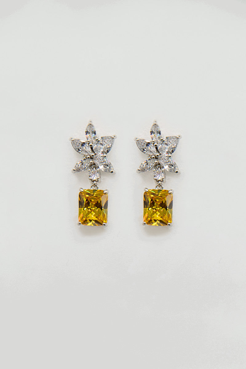 Earrings Yellow Sapphire AER-W21-011