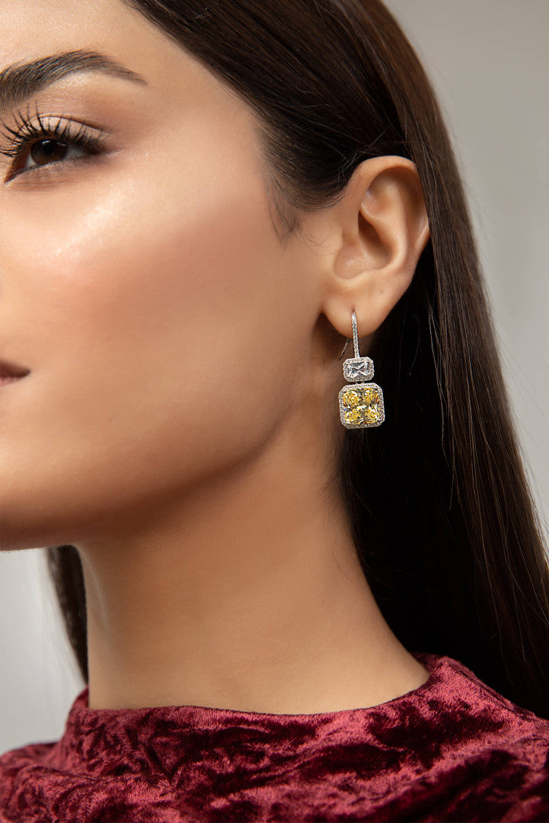 Earrings Yellow Sapphire AER-W21-026