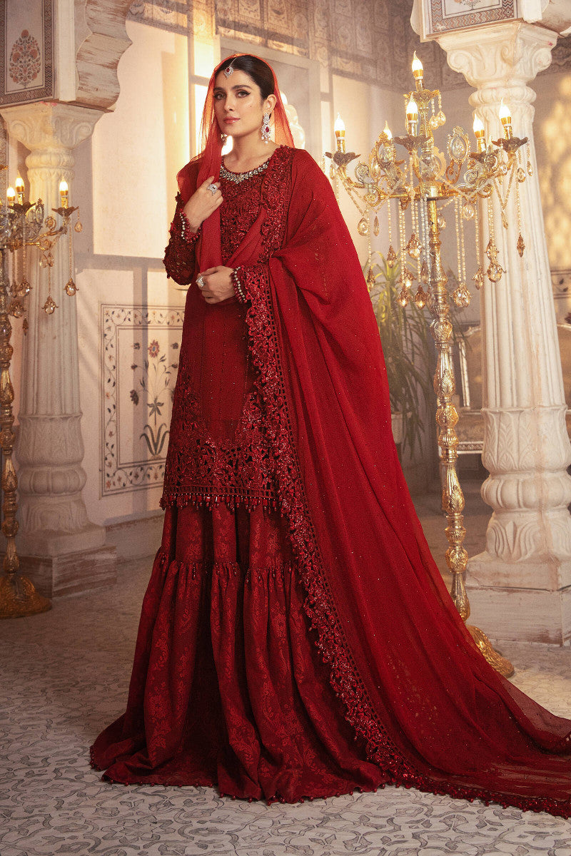 Unstitched MBROIDERED - Ruby Red (BD-2305)