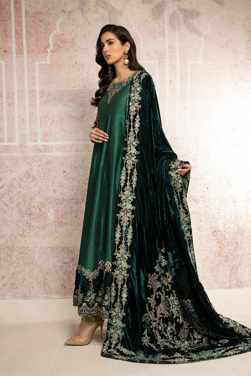 Suit Teal and Warm green BDS-2307