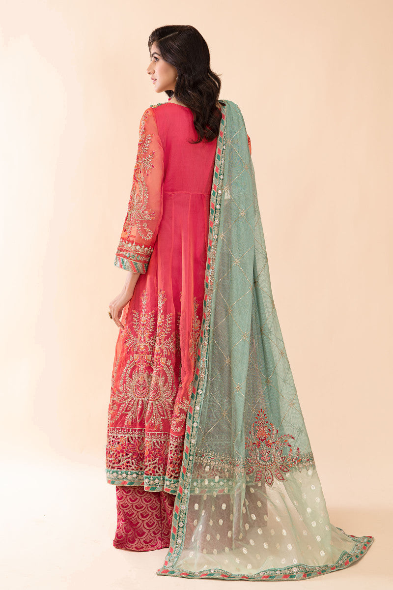 Suit Salmon Pink and Feroza BDS-2402