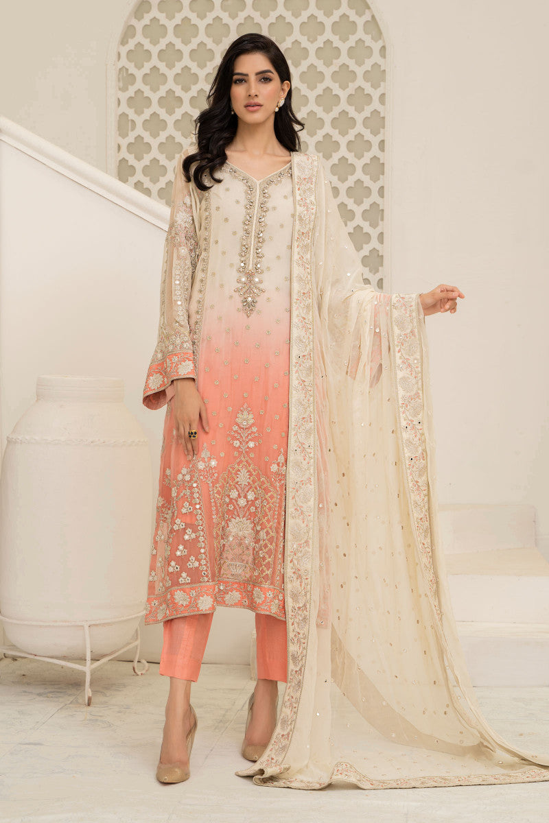 Suit Cream and Coral Pink MCS-22-208