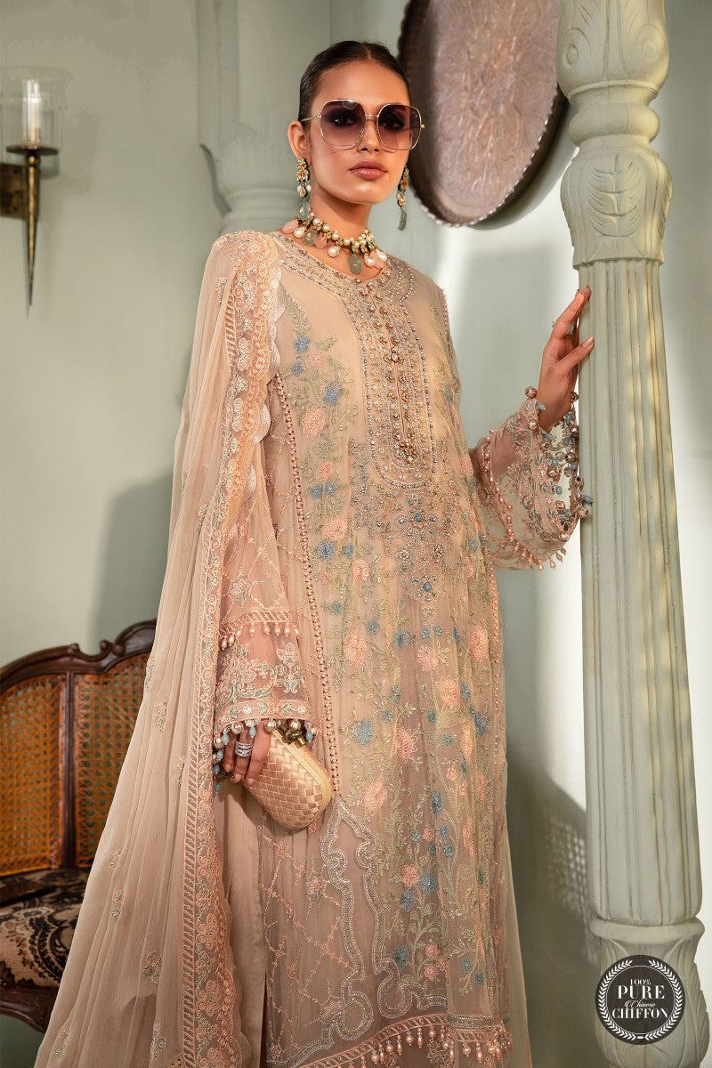 Unstitched Chiffon - MPC-22-206-Nude Pink