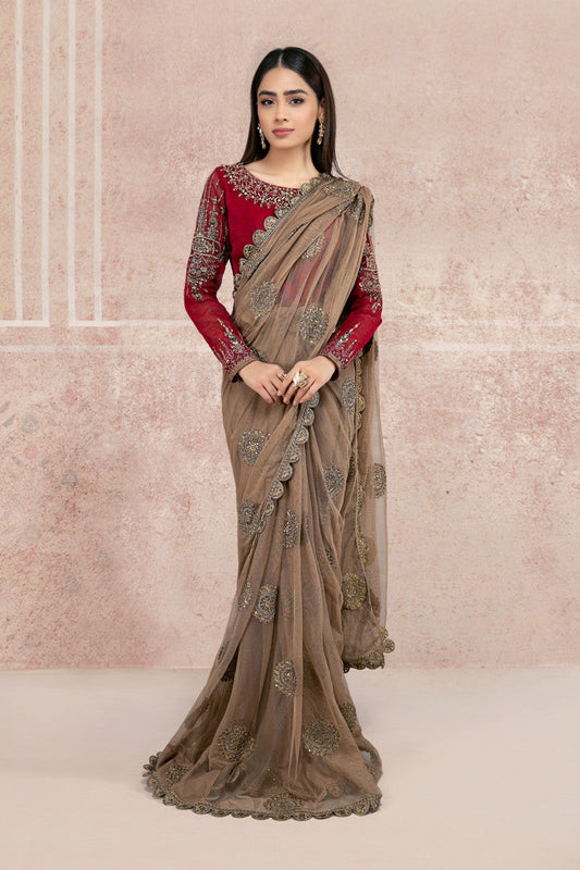 3 PIECE COTTON NET SAREE | SF-W20-48/A