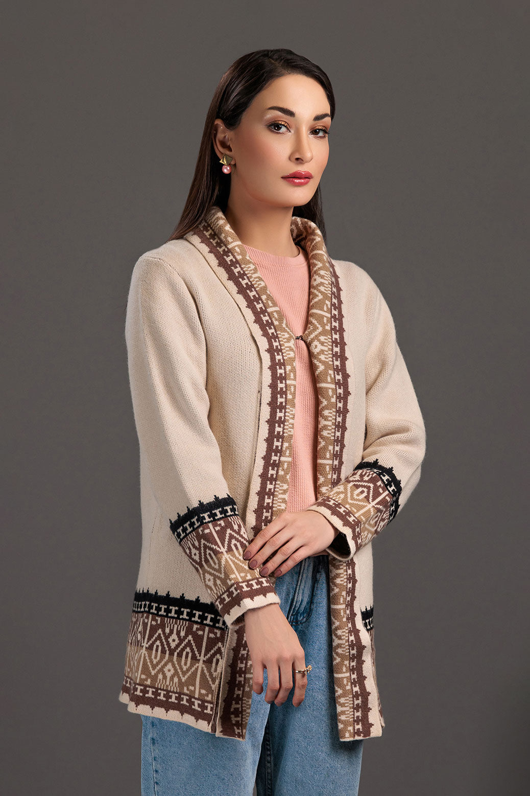 BEIGE-FULL SLEEVE-SWEATERS (22V-062-64)