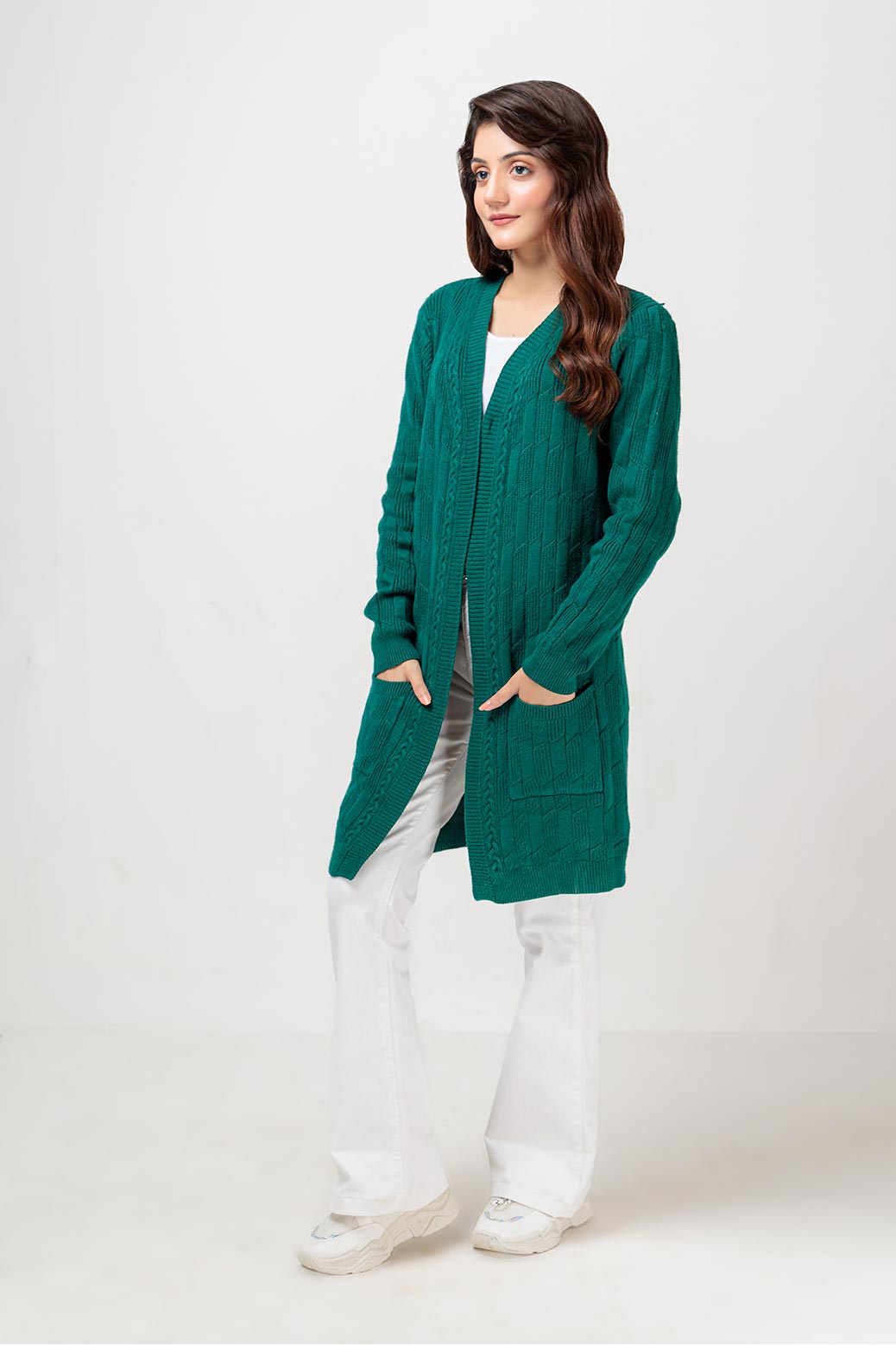 GREEN-FULL SLEEVE-SWEATERS (22V-074-64)