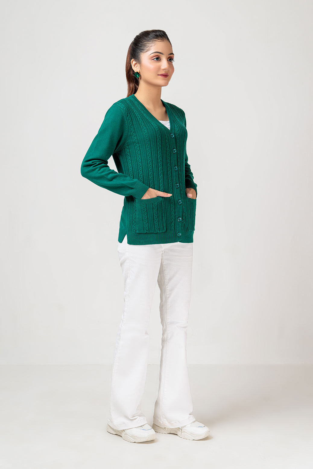 GREEN-FULL SLEEVE-SWEATERS (22V-083-64)