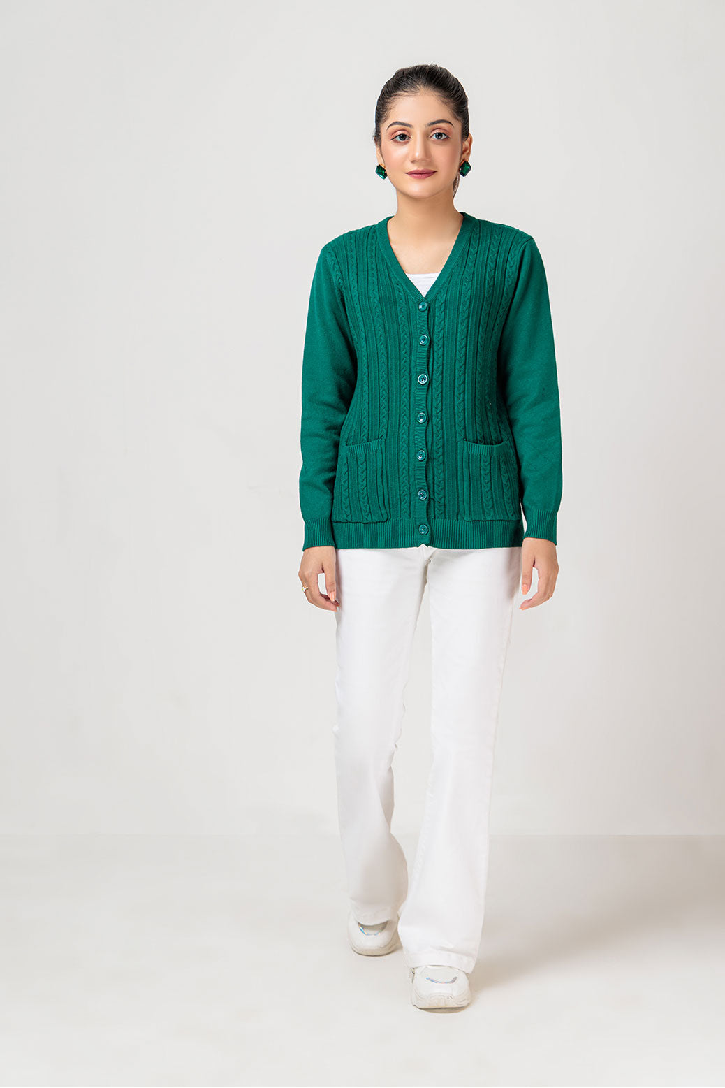 GREEN-FULL SLEEVE-SWEATERS (22V-083-64)