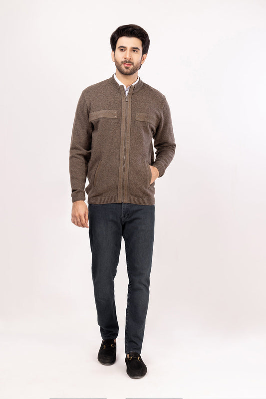 N-BROWN-FULL SLEEVES-SWEATER (916-17)