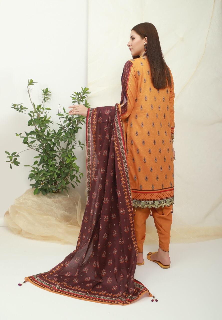 ACE Galleria Digital Embroidered Unstitched 3 Piece Lawn Suit ACE-12001 - FaisalFabrics.pk