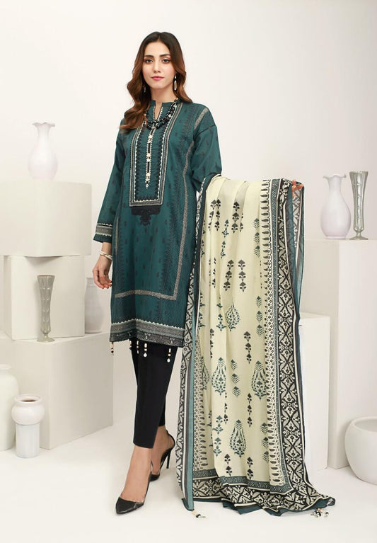 ACE Galleria Digital Embroidered Unstitched 3 Piece Lawn Suit ACE-12002 - FaisalFabrics.pk