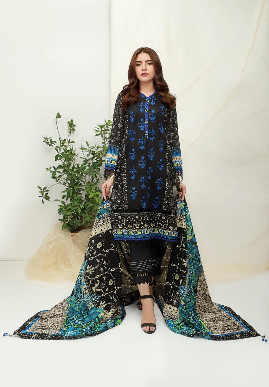 ACE Galleria Digital Embroidered Unstitched 3 Piece Lawn Suit ACE 12005 - FaisalFabrics.pk