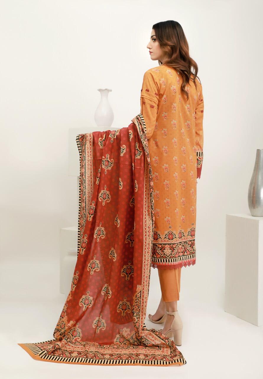 ACE Galleria Digital Embroidered Unstitched 3 Piece Lawn Suit ACE-12006 - FaisalFabrics.pk