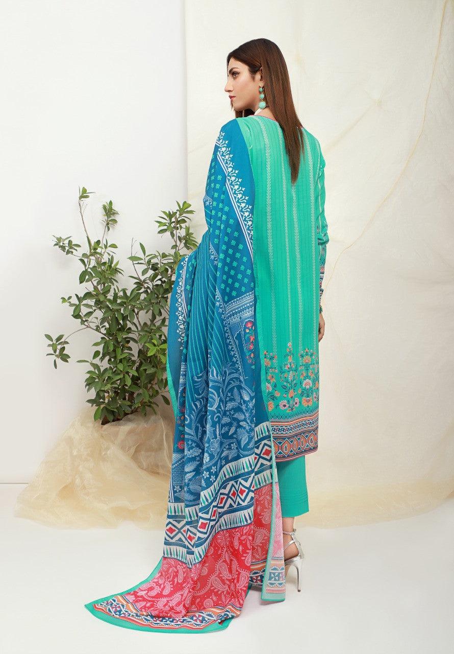 ACE Galleria Digital Embroidered Unstitched 3 Piece Lawn Suit ACE 12009 - FaisalFabrics.pk