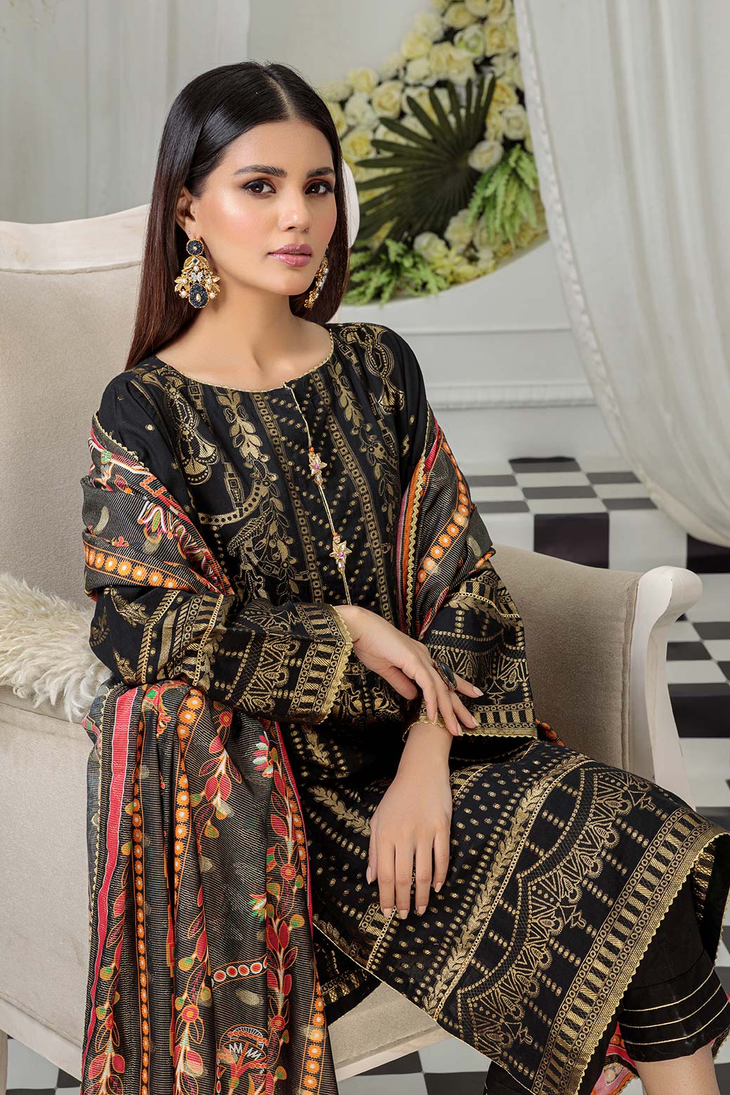 BLACK-JACQUARD-3 PIECE (ARNS223P26)