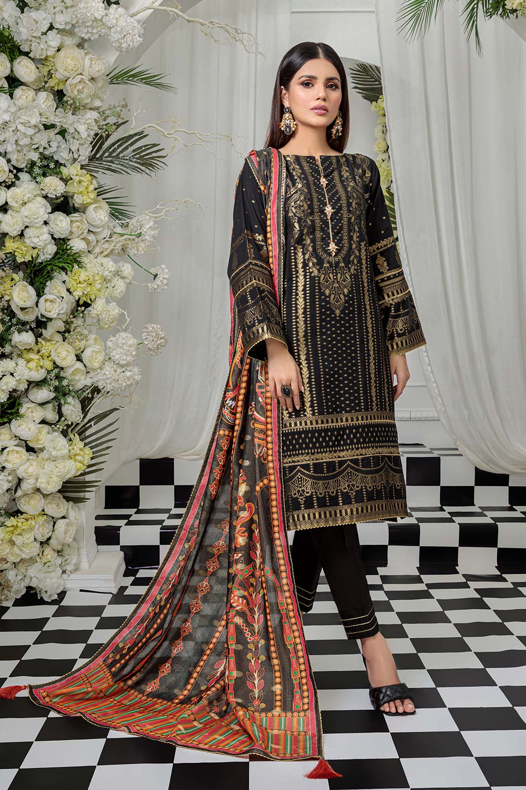 BLACK-JACQUARD-3 PIECE (ARNS223P26)