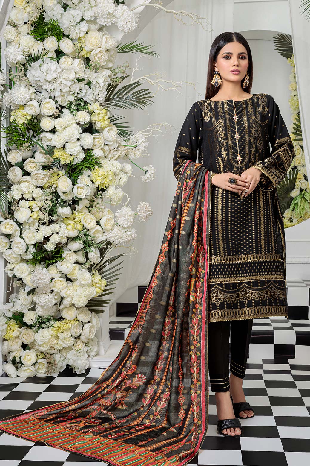 BLACK-JACQUARD-3 PIECE (ARNS223P26)