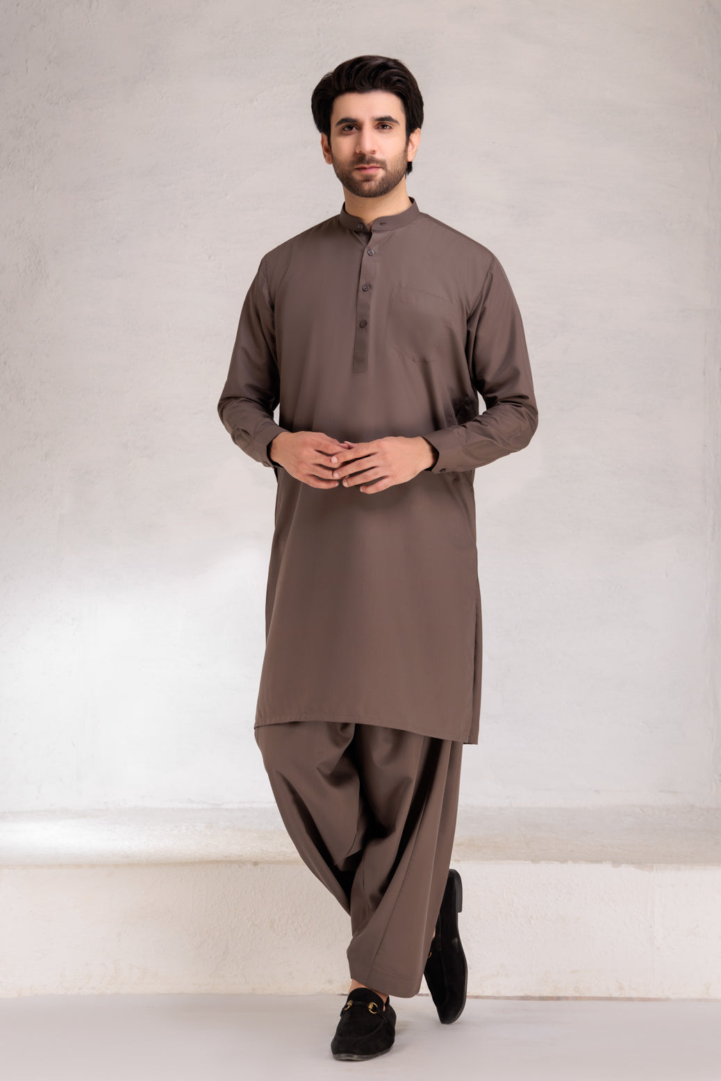 D-GRAY-BLENDED-SHALWAR SUIT (GSBB22-009)