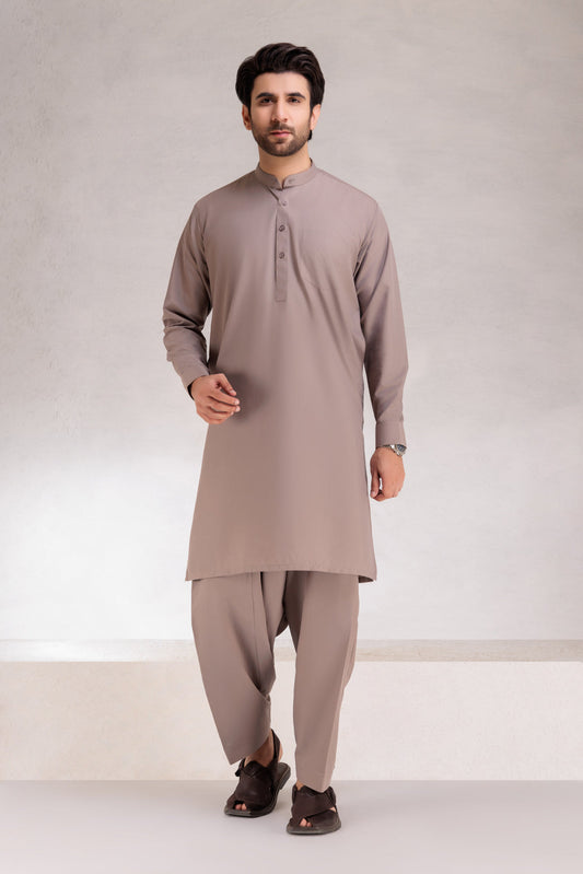 EL-GRAY-BLENDED-SHALWAR SUIT (GSBB22-009)