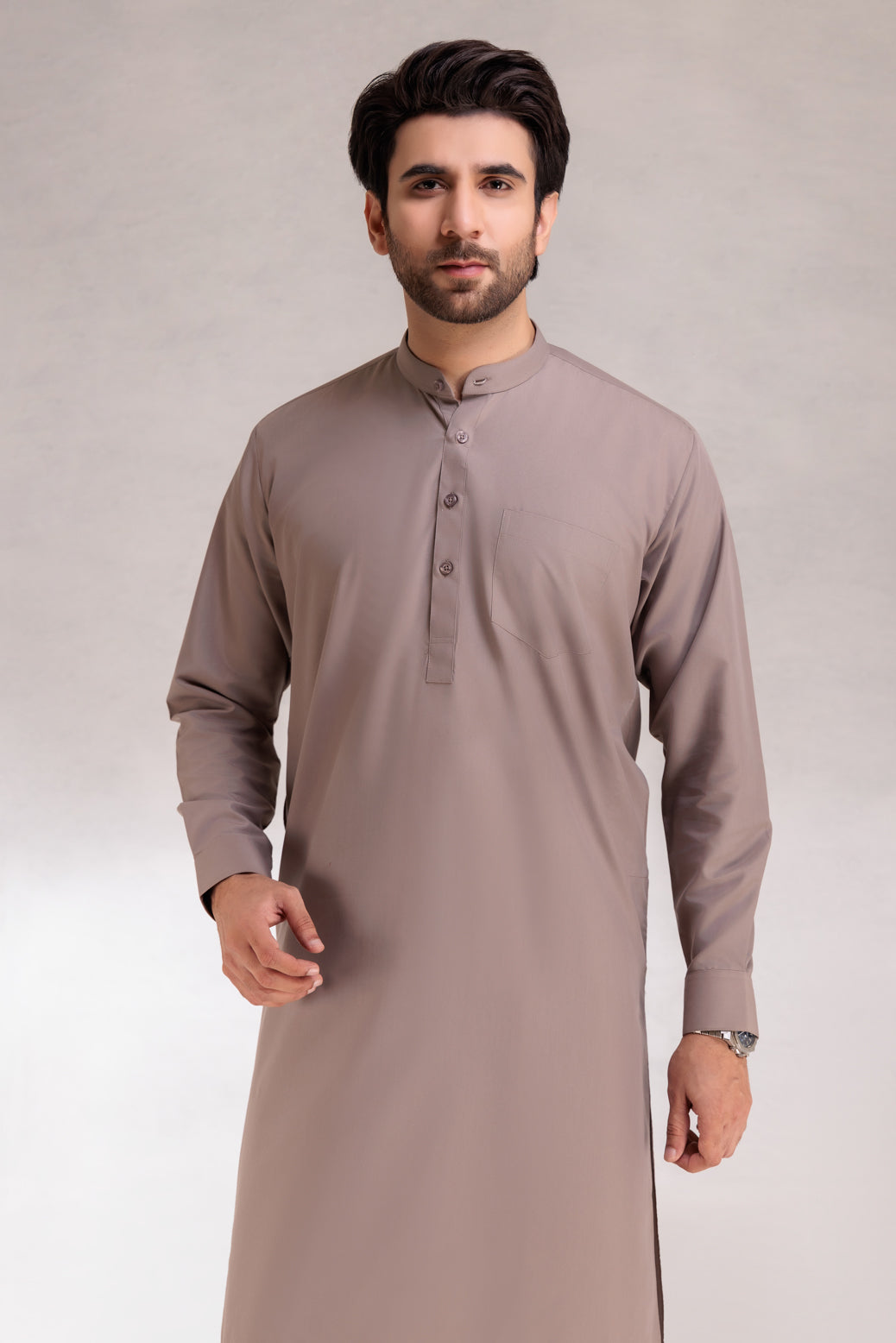 EL-GRAY-BLENDED-SHALWAR SUIT (GSBB22-009)